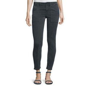 The GREAT. The Skinny Armies Corduroy Pants in Washed Black Size 27